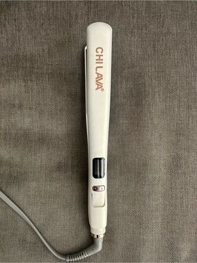 CHI LAVA White Ceramic Hair Straightener with Digital Display